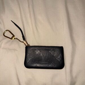 Louis Vuitton Black Leather Key Holder- Monogram Empreinte Leather